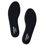 Memory Foam Insoles for Women, Replacement Shoe Inserts for Work Boot, Running Shoes, Hiking Shoes, Sneaker, Cushion Shoe Insoles for Foot Pain Relief, Comfort Inner Soles 8mm Black US 8