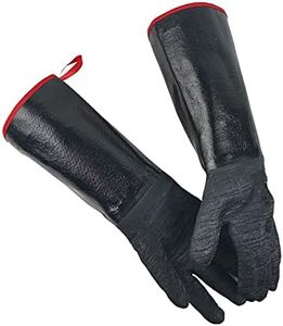 TUNGTAR turkey fryer gloves heat resistant Oven Gloves 17Inches 932℉ BBQ Gloves for Smoker BBQ Oven Gloves for Handling Heat Food on Fryer,Grill,Fireproof
