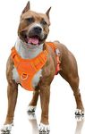 BARKBAY Dog Harness No Pull Dog Harness Adjustable Outdoor Dog Vest 3M Reflective Air mesh Soft Vest Front/Back Leash Clips with ID Tag Pocket Easy Control for Medium Large Breed Dogs