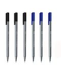 Staedtler Triplus Fineliner 0.3mm - Pack of Six (3 Black & 3 Blue)