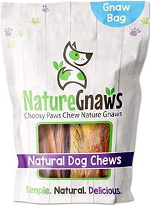 Nature Gnaws Premium Dog Chew Variety Pack - Tripe Twists, Beef Jerky and Bully Sticks for Dogs - Long Lasting Dog Chew Treats - Rawhide Free Dental Bones