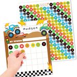 Hadley Designs Sticker Chart For Kids Behavior - 25-pack Sticker Reward Chart For Kids, Sticker Charts For Kids Incentives, Star Chart For Kids Behavior, Incentive Chart For Home and Classroom Use