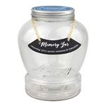 Top Shelf Family Memory Jar with 180 Tickets, Pen, and Decorative Lid,Blue, Large