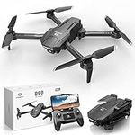 DEERC D60 Drones with Camera for Adults, Kids, FPV 1080P HD Video, Long Battery Life, Gravity Sensor, Foldable, Hobby RC Quadcopter, Suitable as Gifts for Boys, Girls, Beginner Adults, 1 Piece, Black