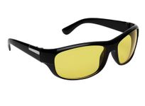 KiwiCaves Night Vision Sports Sunglasses (Free Size) (For Men & Women) (Yellow)