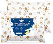 2-Pack Toddler Pillow,13X18 Cotton 