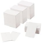 KEILEOHO 2000 PCS 1.7 x 2.9 Inch White Blank Merchandise Tags, Unstrung Label Hang Tags with Hole, Paper Price Tags Gift Tags for Pricing Gift Jewelry Clothing Yard Sale Retail Supplies