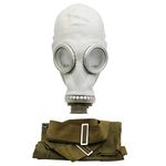 Oldshop Gas Mask GP5 Set - Soviet Russian Military Gasmask REPLICA Collectable Item Set W/Mask & Bag - Authentic Look Several Color: Gray | Size: XS (0Y)