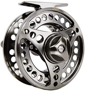 AnglerDream EX-ALC Fly Reel 7/8WT CNC Machined Aluminum Fly Fishing Reel Silver/Gunsmoke Fly Reels