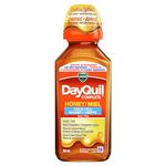 Vicks DayQuil COMPLETE Cold and Flu Medicine, Liquid Medicine,Honey Flavour, Daytime, Non-Drowsy relief for Cough, Fever, Sore Throat Pain, Sinus congestion, Sinus Pain, Chest Congestion, 354 ml