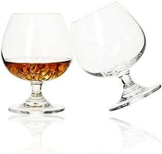BothEarn Brandy Snifters Set of 2-13.5 Ounce (400 ml) Small Crystal Cognac Glasses - Good for Whiskey Bourbon Beer Milk Drink in Home Party Wedding Anniversary, BE031