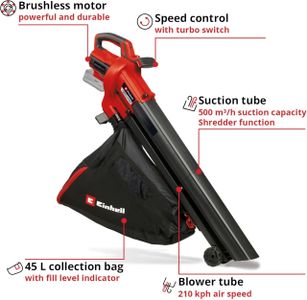 Einhell 18V Cordless Leaf Blower and Vacuum – Lightweight Garden Tool