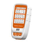 CHNADKS Geiger Counter Radiation Detector with LCD Display, Mini Monitor Dosimeter Beta Gamma X-ray, Rechargeable Handheld Nuclear Radiation Monitor