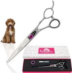 Kenchii Dog Grooming Scissors | 7 Inch Shears | Straight Scissors for Dog Grooming | Love Collection Dog Shears | Pet Grooming Accessories | Pet Hair Trimming Scissor
