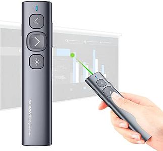 NORWII N95 Green Light Pointer, 330 FT Long Control Range Designed for Large Occasion, Rechargeable Wireless Presenter Remote Presentation USB PowerPoint PPT Clicker for Mac, Laptop, Computer