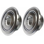 TunaMax (2 Pack) 1/2" IPS Fire Sprinkler Escutcheons 3/4" Adjustment Sprinkler Head Cover Plate Trim Ring Chrome