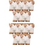 Cupatex Men White Cotton Trunks Underwear 10 Pcs Combo,Size:XL,95