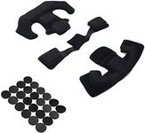 PAXLAMB Memory Foam Pad Protective Mat Helmet Padding Kit Replacement Universal Motorcycle Tactical Cushions for ACH MICH Team Wendy FMA EXF Helmet (Whole Black)