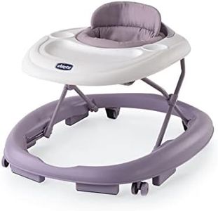 Chicco Mod Walker Foldable Infant Walker, 3 Height Adjustments, BPA-Free Tray with 2 Cup Holders, Brake Pads, for Children up to 26 lbs., Space-Saving Compact Fold | Lavender/Purple