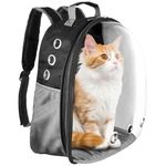 Amazon Basics Astronaut Pet Carrier Bag for Travel, Hiking and Day-Outs | Ventilation Holes and Breathable Mesh | Ideal for Cats and Small Dogs (Max. 7 kgs Recommended) | Unique Gift for Pet Parents