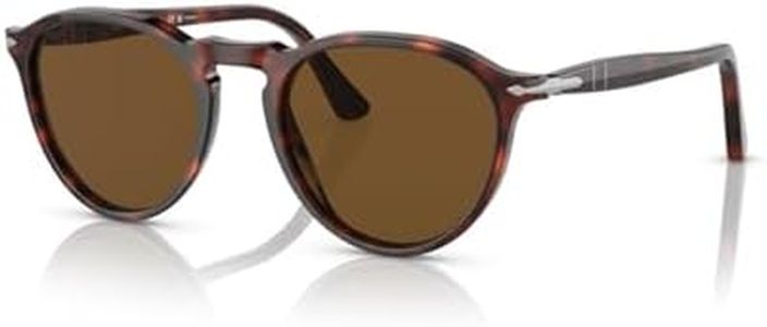 Persol PO3286S Round Polarized Sunglasses with Accessories, 53mm