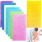 8 Pcs 35 Inch Exfoliating Bath Cloth,Beauty Skin Bath Wash Towel,Nylon Shower Washcloth Body Scrubber Loofah for Women and Men