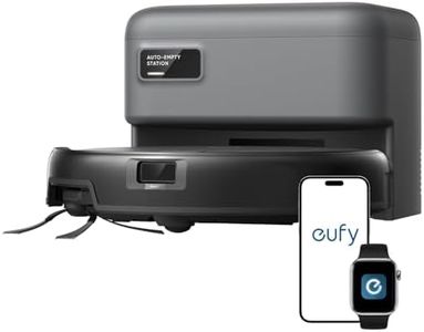 eufy Robot Vacuum C10 with Self Empty Station, 4,000Pa, 2.85-Inch Ultra-Slim Body, Up to 60 Days of Hands Free Cleaning,Carpet Cleaning, Edge Expansion Brush, Quiet, Point Laser Navigation