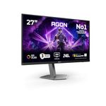 AOC AG276UZD 26.5 inch UHD Monitor 240Hz, QD-OLED Panel, 0.03ms GtG, Adaptive Sync, HDR400 TrueBlack, G-Sync Compatible, Height Adjustment, Speakers, (3840x2160 HDMI 2x 2.1 DP 1x 2.1 USB Hub) Black