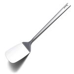 Stainless Steel Spatulas, Berglander Solid Turner,Barbecue Spatulas, Metal Spatulas Turner for Cooking, Kitchen Spatula Spatulas for Nonstick Cookware, Dishwasher Safe, Easy to Clean