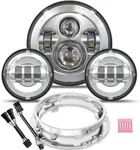 TRUCKMALL 7 inch LED Headlight Fog 