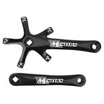 Universal 170mm 130BCD Crank, Aluminium Alloy Crankset Arm Set for Mountain Bike Road Bike(Black)