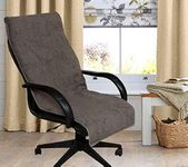 VVIP Home 100% Superfine Cotton Solid Large Luxury Office Chair Towel/Car Towel,Car Seat Cover with Tie Knot 550 GSM - (Pack of 1) Original Product AS PER Picture Shown (Gray)