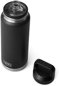 YETI Rambler Bottle Chug, Vaccum Insulated Stainless Steel Bottle with Leakproof Chug Cap, Black, 36 oz (1 L)