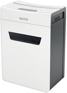 Leitz IQ 6M Premium Aktenvernichter P5, Mikroschnitt, 7-6 Blatt (70-80g/m²), Super leise, kompakt & sauber, TÜV+GS zertifiziert, 18L Behälter, für Büro & Home Office, Protect Serie, Weiß, 80950000
