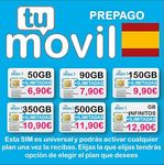 Prepaid SIM + Unlimited Calling Spain SIM/Micro/Nano