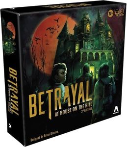 Avalon Hill Betrayal at The House on The Hill 3rd Edition Cooperative Board Game, Ages 12 and Up, 3-6 Players, 50 Chilling Scenarios