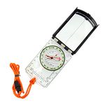 Sun Company Sighting Map Compass with Adjustable Declination - Handheld Orienteering Baseplate Compass for Hiking, Backpacking, and Survival Navigation