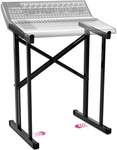 Liquid Stands Portable Audio Mixer Stand - Angled Foldable & Adjustable Studio Music Mixer Synth Stand - MPC Stand For Drum Machines, DJ Turntables, Audio Rack Music Equipment & More