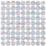 81 Pieces Circle Window Decals for Bird Strikes - Anti-Collision Window Decals to Save Birds from Window Collisions,Non Adhesive Reusable Vinyl Rainbow Window Stickers