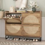 Maupvit Large Rattan Shoe Storage C