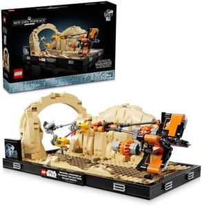 LEGO® Star Wars™ Mos ESPA Podrace™ Diorama 75380 Buildable Model Kit, Collectible Set for Adults, Features Anakin Skywalker’s Podracer, Brick-Built Scene for Display