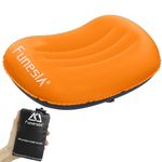 Funesla Camping Pillow Inflatable, Compressible, Lightweight Inflatable Pillows for Camping, Small InflatableTravel Camping Pillow for Adults Kids, Backpacking, Hiking, Beach-Orange