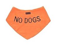 NO DOGS Orange Dog Bandana quality 