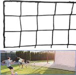 Wiseek Soccer Backstop Net, 10x30ft High Impact Soccer Barrier Net, Nylon Sport Netting Barrier Soccer Netting, Soccer Rebounder Behind Goal