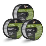 haxiaoer 0.8MM 3.0KG Flux Core Welding Wire 3 Pack,E71T-GS Gasless MIG Welding Wire Mild Steel for Reduced Splatter and Better Corrosion Resistance