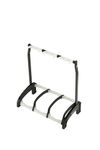 K&M Stands 17513-Black-TRANSL Three Guitar Stand Guardian 3 for Acoustic and Electric