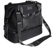 Modern Weekender Bag with Shoe Compartment, 30L Neoprene Personal Item