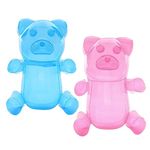 2 Inflatable Gummy Bear 24" Huge Gummy Bears, Candyland Party Decorations for Girls, Birthday Party Favors, Lollipop Two Sweet Theme Birthday Party Supplies, Unique Pool Floaties Toys