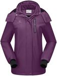 CAMEL CROWN Women's Ski Jacket Waterproof Warm Winter Snow Coat Hooded Mountain Outdoor Windbreaker Windproof Jacket