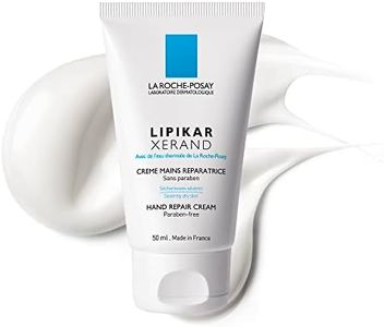 La Roche-Posay Eczema Hand Cream, Lipikar Xerand Hand Repair Cream for Very Dry Skin with Glycerin & Allantoin, Non greasy, Water Resistant, 50mL